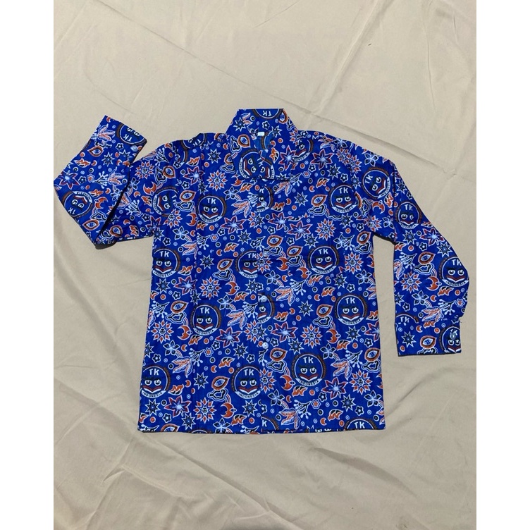 KODE V49U BATIK TK IGTKI NASIONAL BATIK TK BIRU SERAGAM BATIK IGTKI TERLARIS SERAGAM SEKOLAH