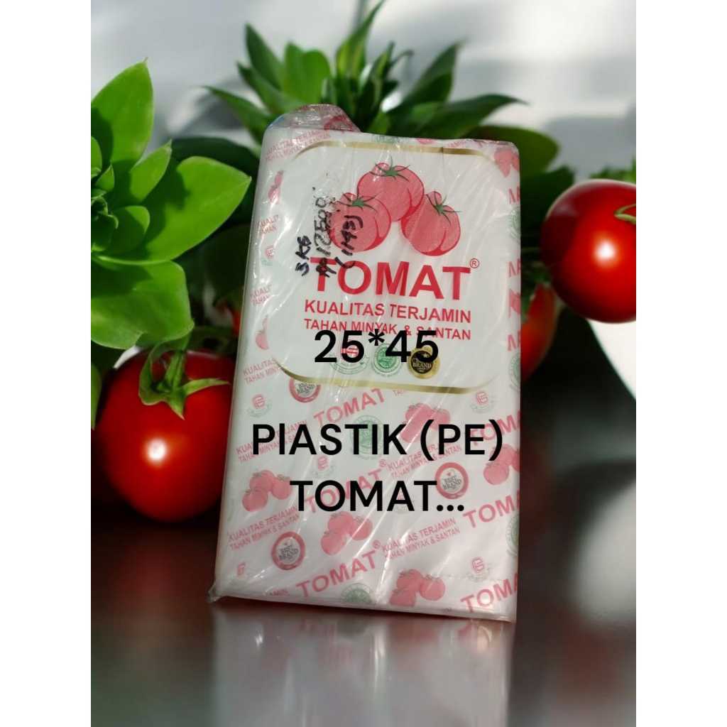 [PACK] Plastik PE Tomat Ukuran 25x45