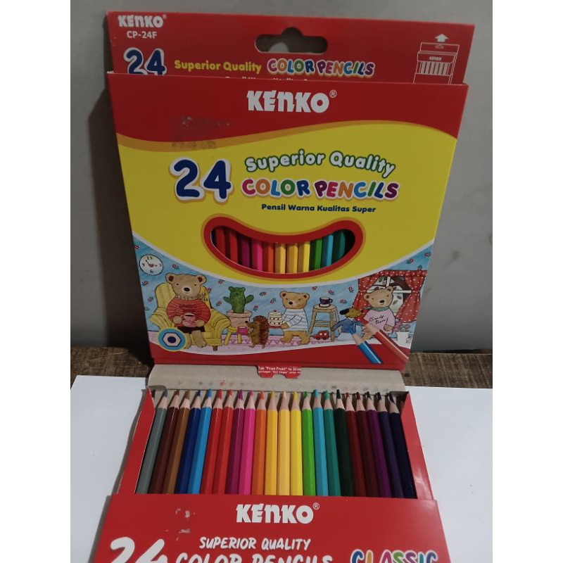 

Pewarna Clear Kayu Pensil Warna isi 24 Kenko