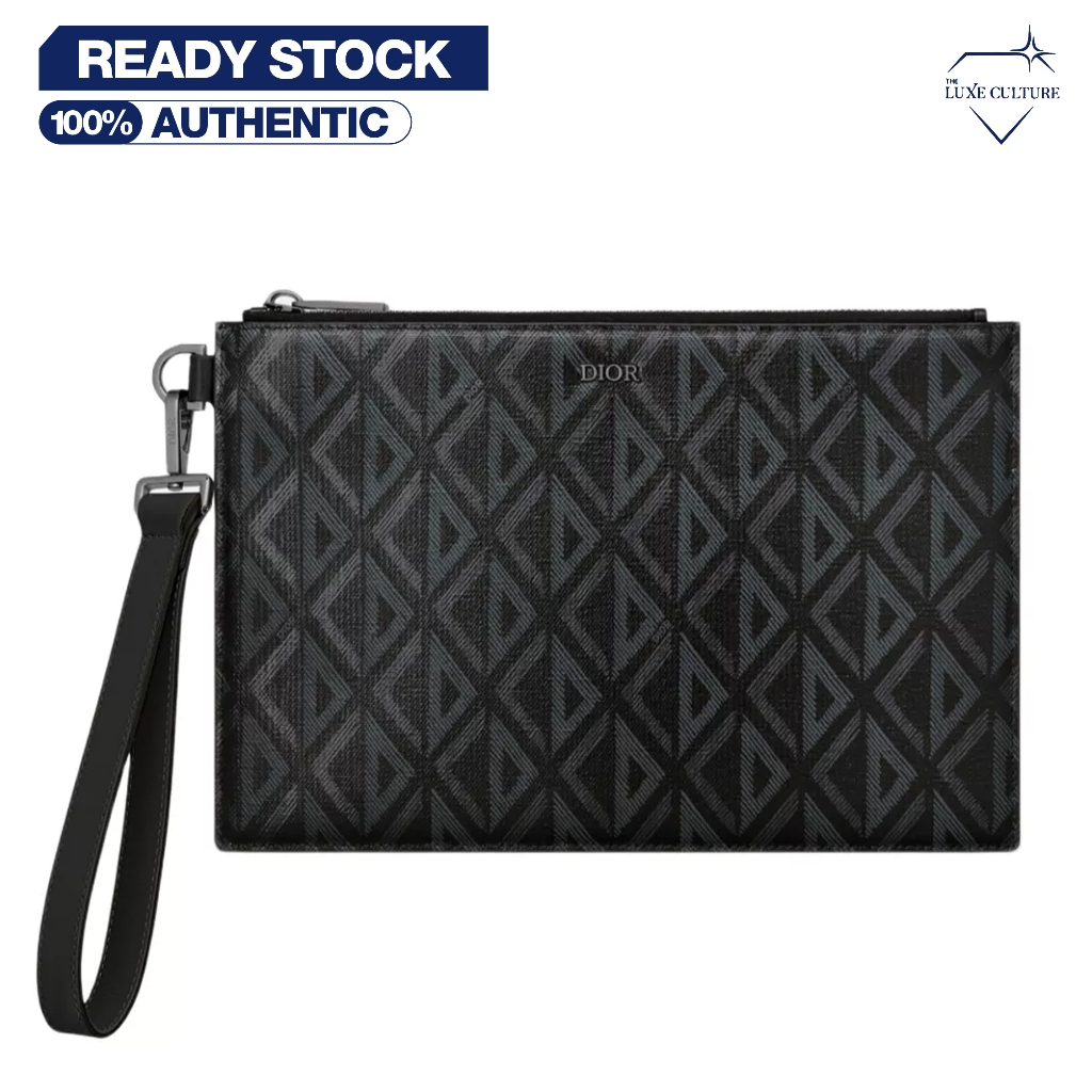 A5 CD Diamond Black Clutch / Tas Branded Original