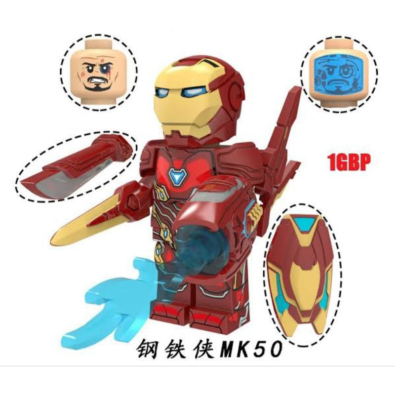 Lego Iron Man Mark 50 minifigure