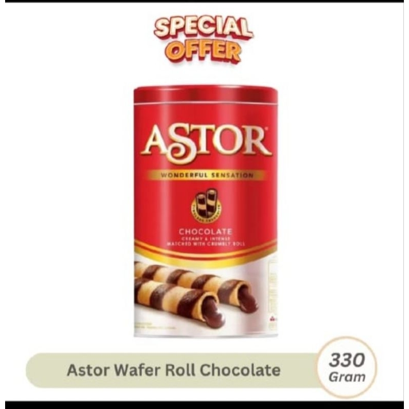 

Astor wafer berbalut coklat
