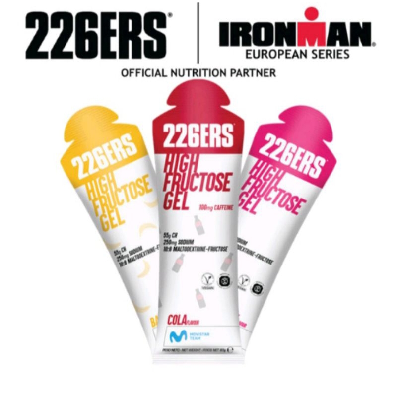 226ERS Energy Gel High Fructose + Electrolyte Semua Rasa / Not SIS Maurten