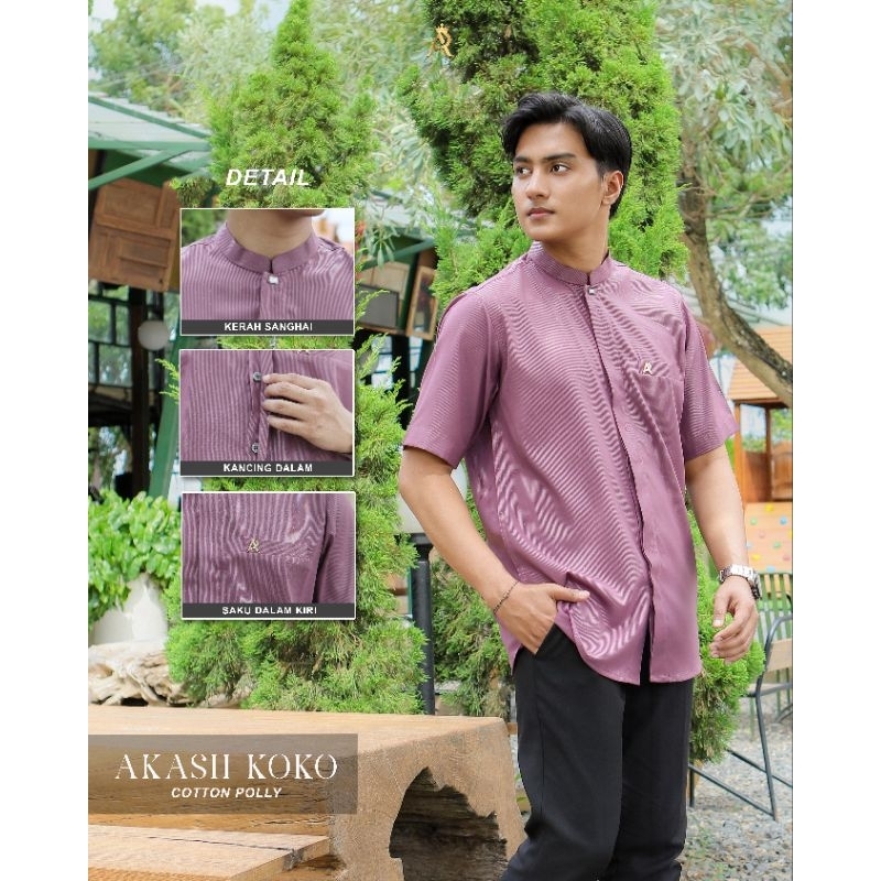 Koko Terbaru AR Rafi - Koko Akash- Koko Lengan Pendek - ORI By AR Rafi