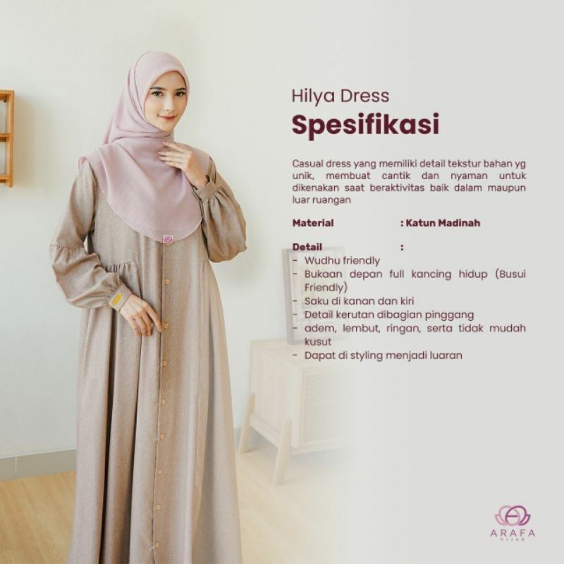 ARAFA HIJAB HILYA DRESS BY ARAFA HIJAB - AH