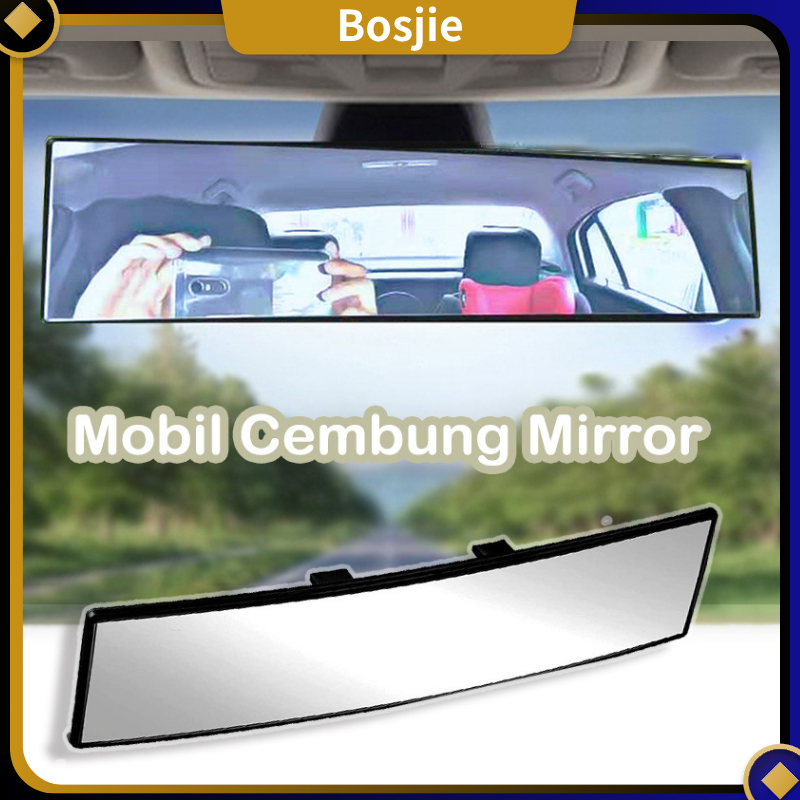 Kaca Spion Tengah Mobil Convex Cembung Mirror Anti Glare/Spion Mobil Variasi | Kaca Spion Mobil Univ