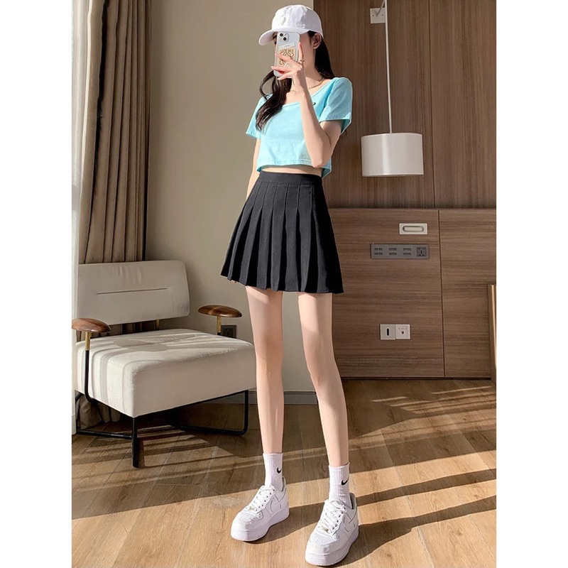 Rok mini korea warna hitam