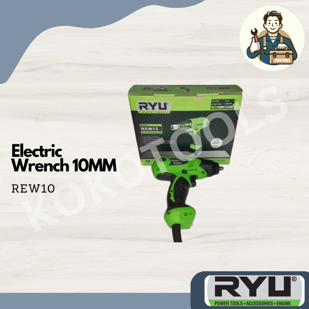 Mesin Impact Listrik Electric Wrench REW 10 Ryu