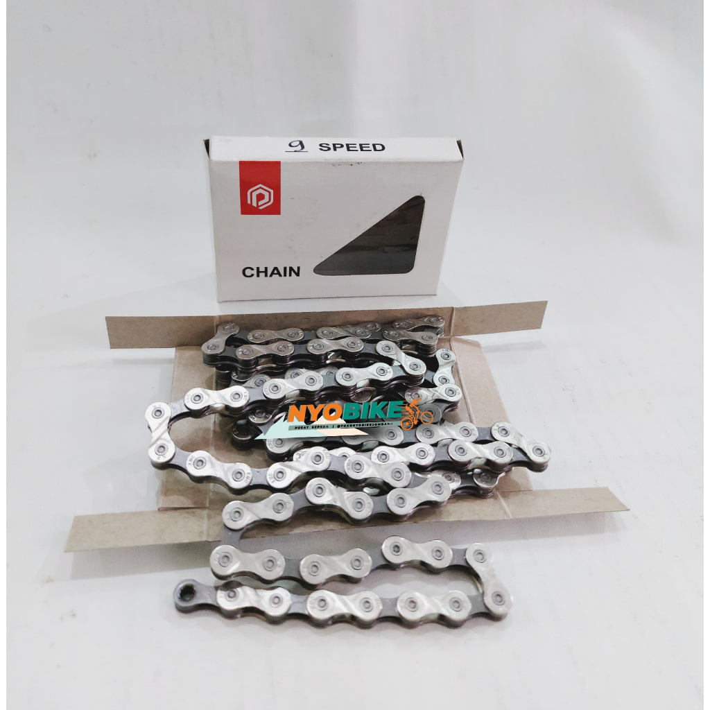 Rantai Chain Sepeda Polygon Kmc 9 Speed 126L
