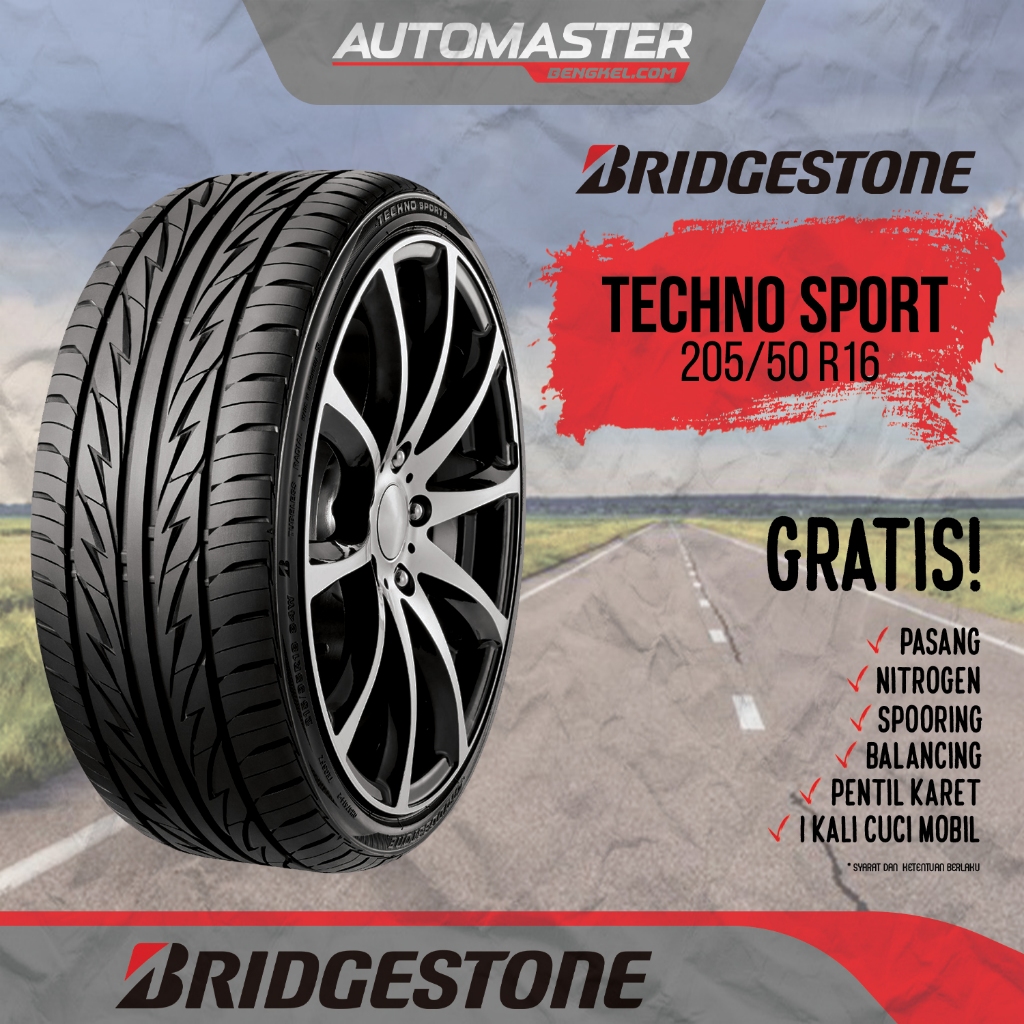 Ban Mobil Bridgestone Techno Sport 205/50 R16