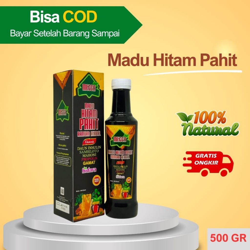

Mecca Madu Hitam Pahit Bidara Therapy Ruqyah/Diabetes/Asam Urat 500 gr