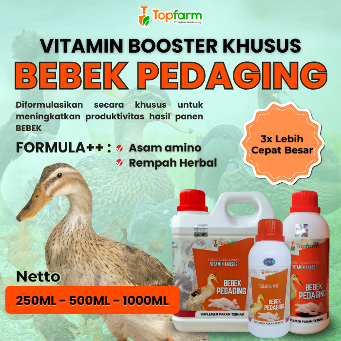Vitamin Bebek Pedaging/ Suplamen Bebek Pedaging/ Vitamin Booster Ternak Bebek Pedaging/ Vitamin Peng