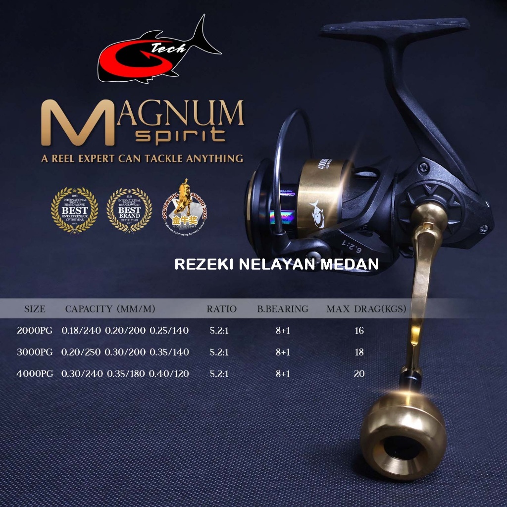 Reel G-TECH Magnum Spirit 2000PG / 3000PG / 4000PG
