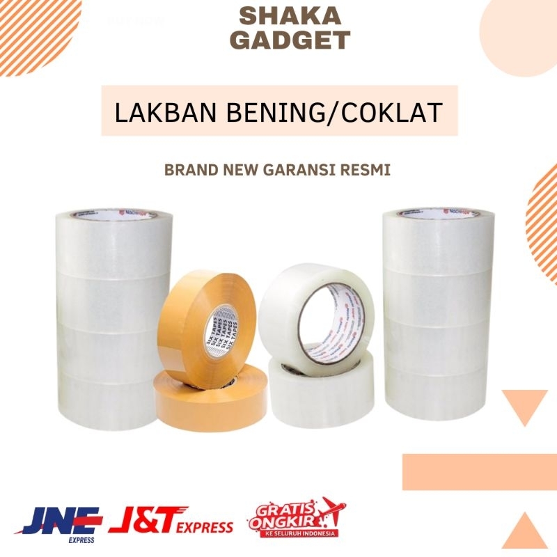 

Lakban Solasi Bening/Coklat 45MM 90YARD