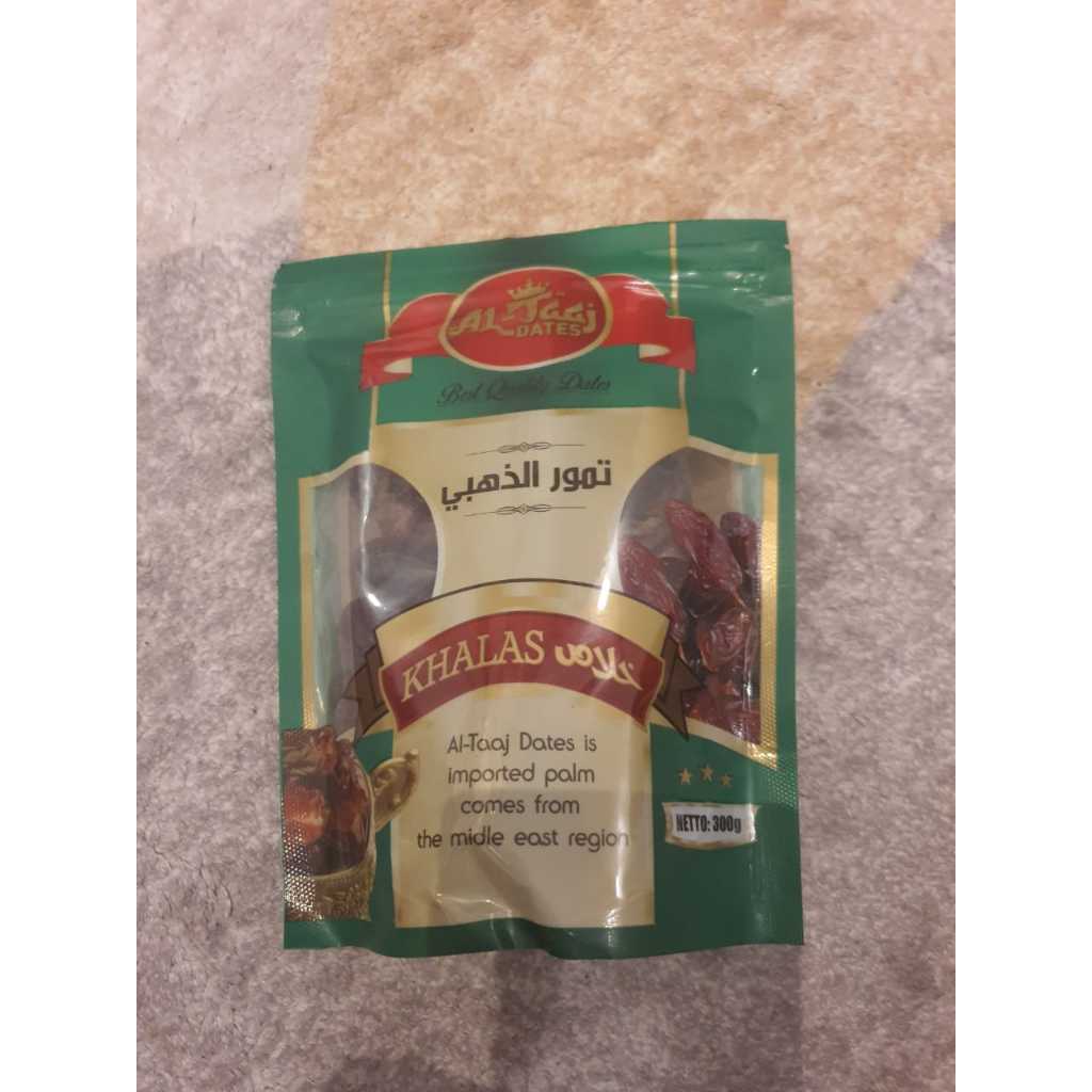 

KEMASAN TERBARU BUAH KURMA GOLDEN KHALAS BEST QUALITY DATES 300 GR