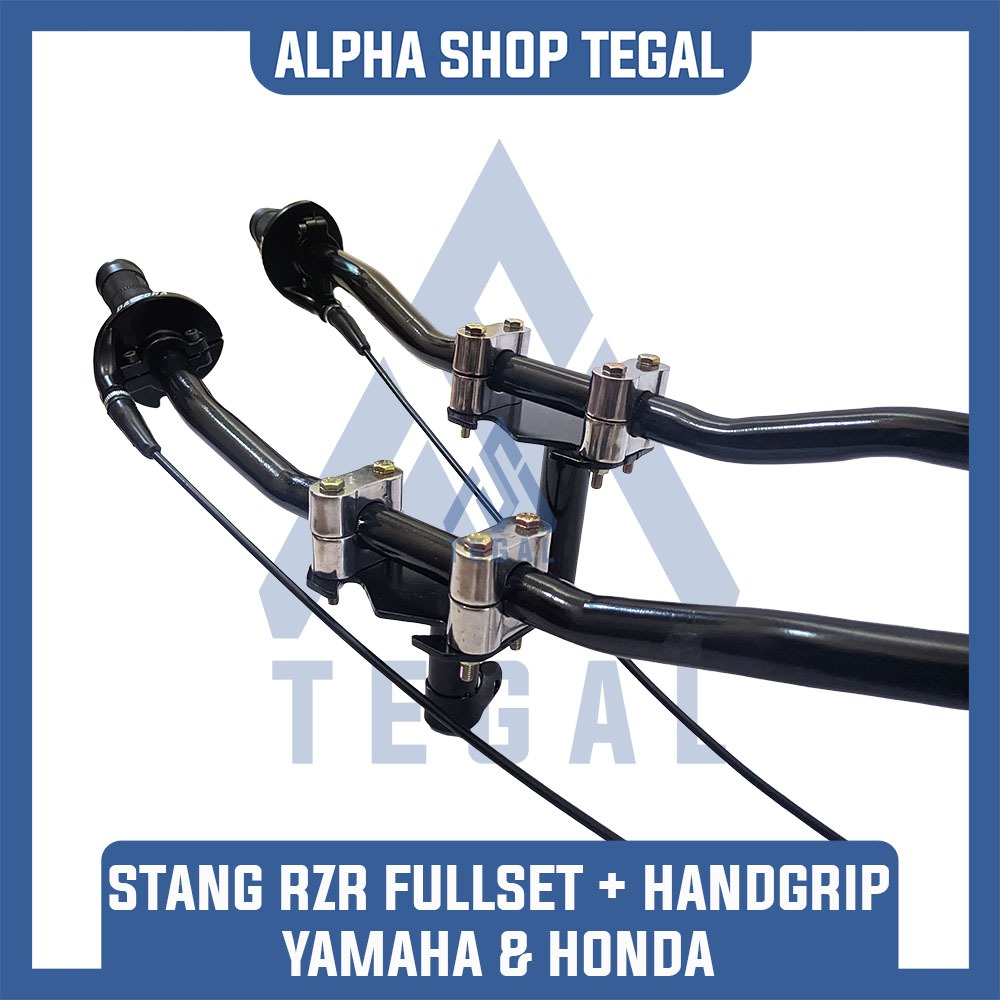 PAKET STANG STIR RZR PLUS DUDUKAN STANG RACING ROAD RACE UNIVERSAL MOTOR HONDA YAMAHA SUZUKI SATUSET