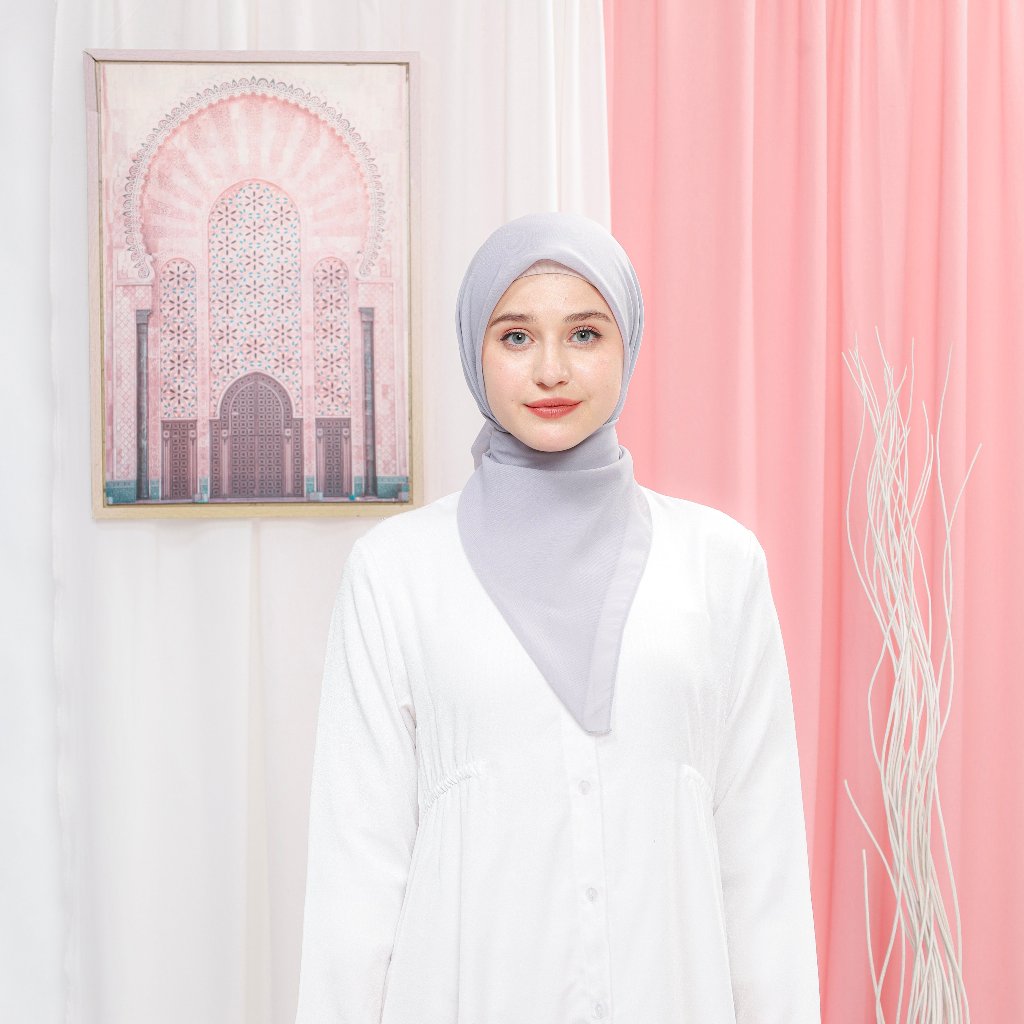 Kerudung segi empat malaysia polycotton hijab curve premium segiempat malay jilbab lokal square oval