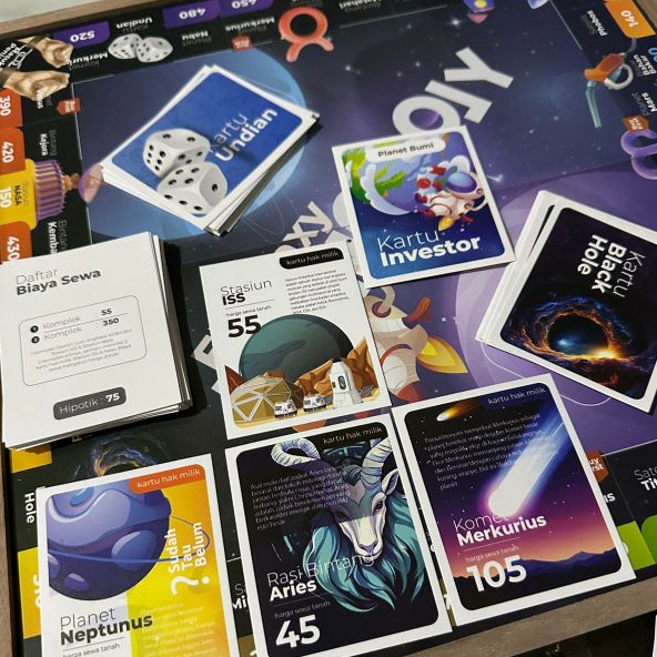 [ BISA COD] Monopoli Elgalaxy Mainan Edukasi Anak Monopoli Besar dan  Lengkap Super Premium
