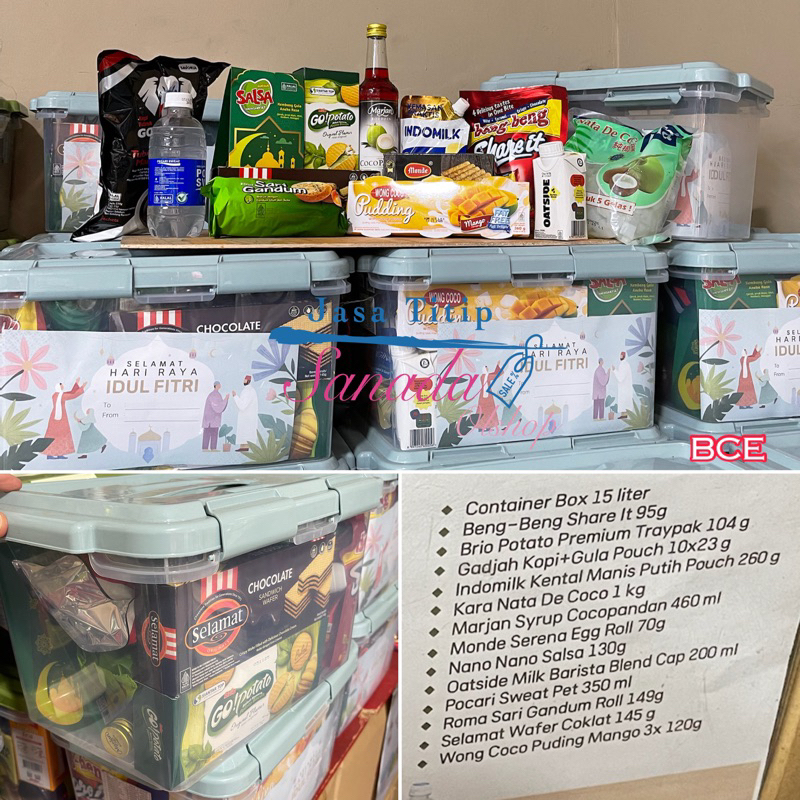 

Hampers Gift idul fitri ramadhan 2025 container box 15 liter