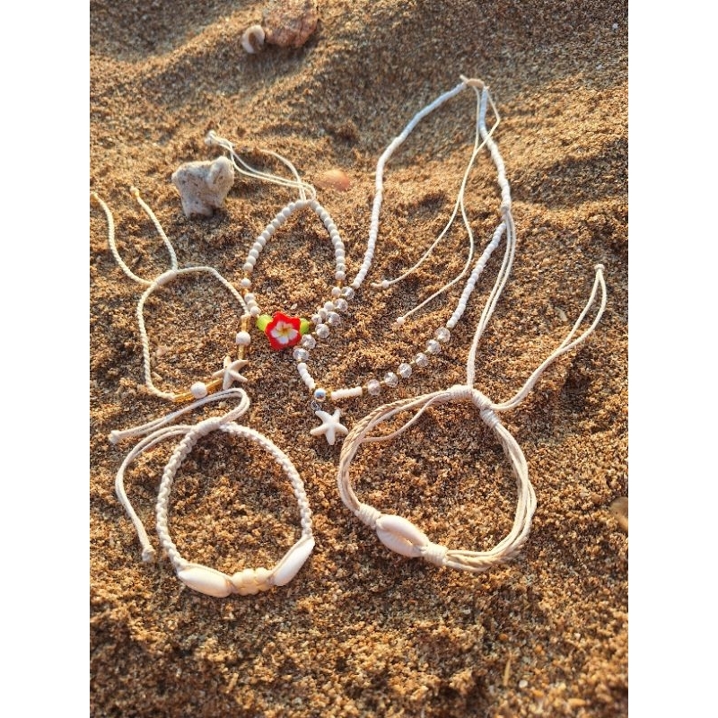 PAKET HOLIDAY IN BALI Spesial Gelang & Kalung SEA VIBES Oleh Oleh Khas Bali Murah Craftdewata