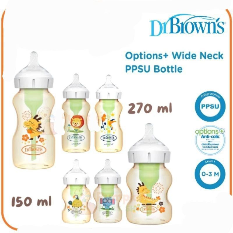 Dr Browns PPSU Wideneck Options+ Deco - Botol Susu Bayi