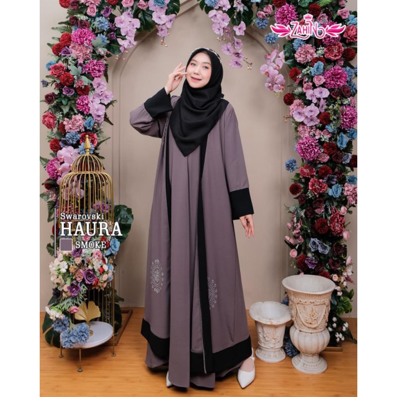 Haura Abaya Swarosky By Zahin Kode A