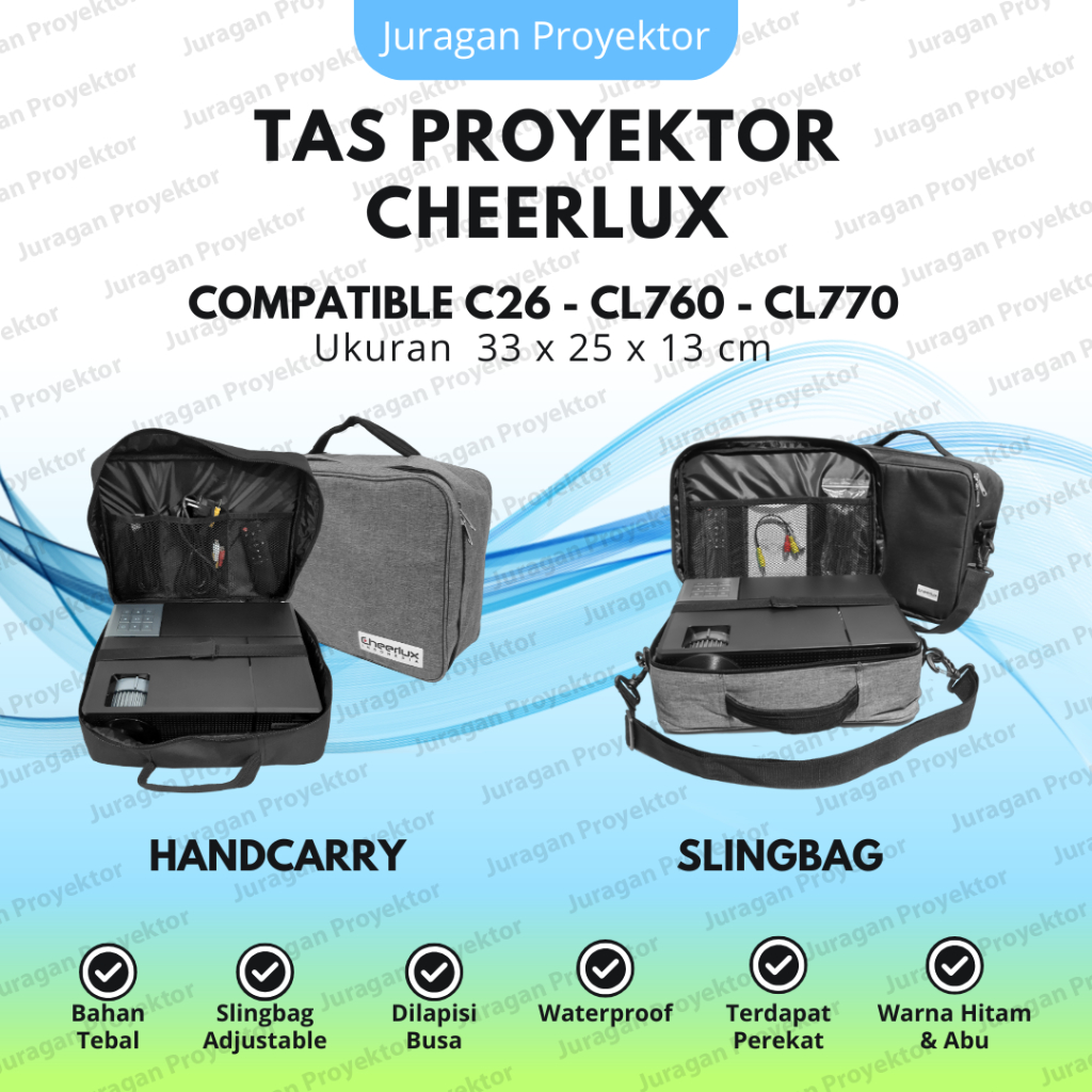 Tas Proyektor Cheerlux CL770 - C9 - C16 - C50 - C58 - C20 - CL760 - H1 - | Bag Projector Cheerlux Wa