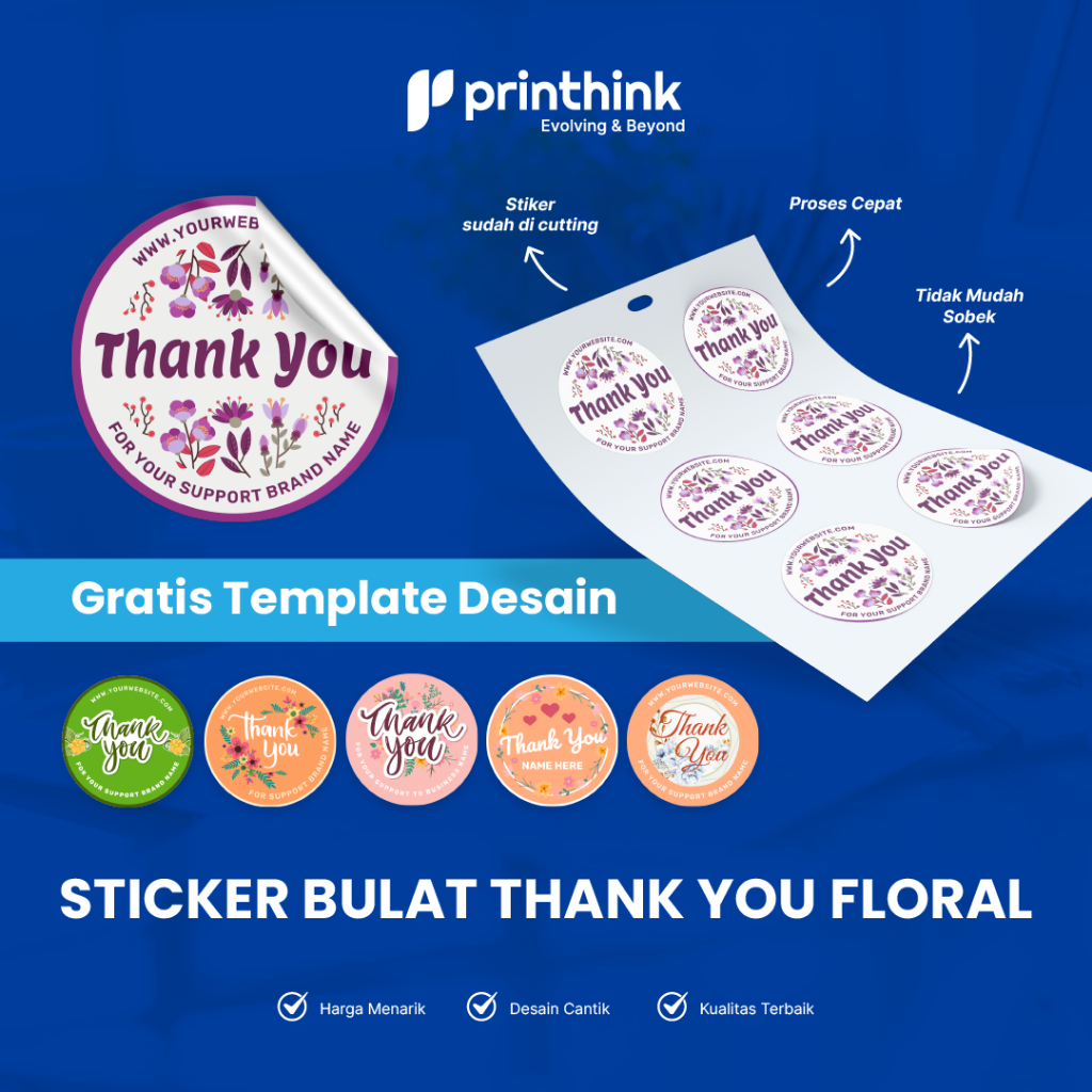 

Stiker Vinyl Cromo Thank You Bunga - Free Tamplate Design