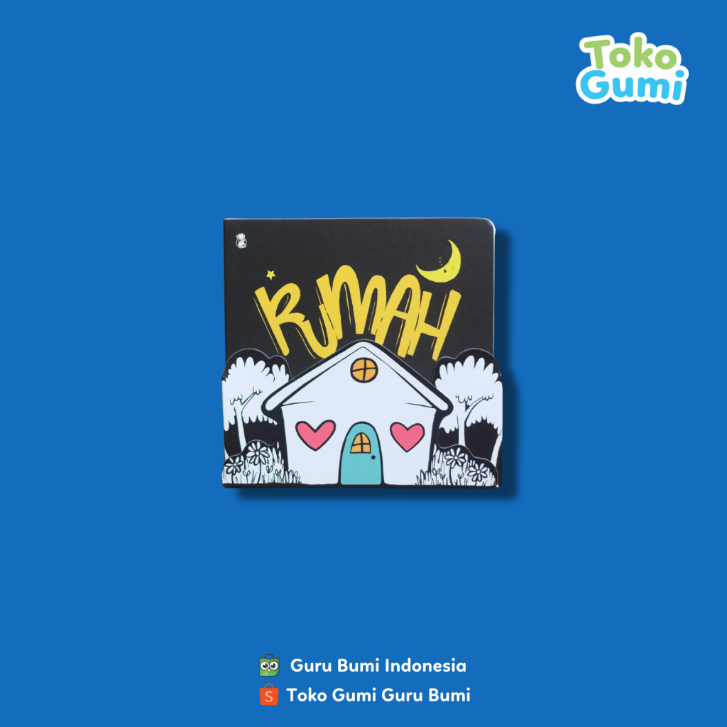 Rumah | Buku Kontras Lipat Anak 0-6 Bulan