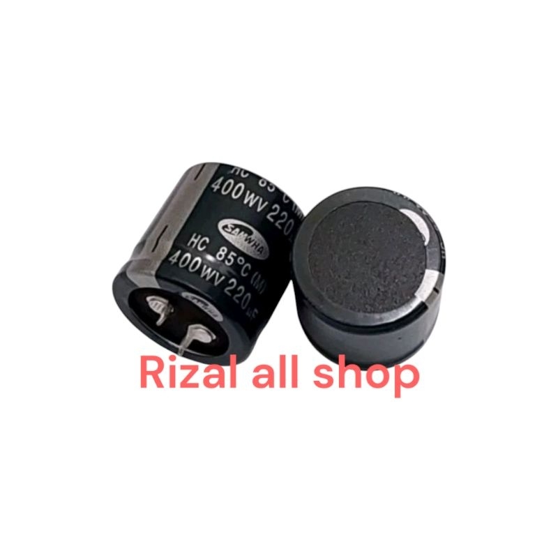Elco 220uf 400v Samwha Kapasitor Elco
