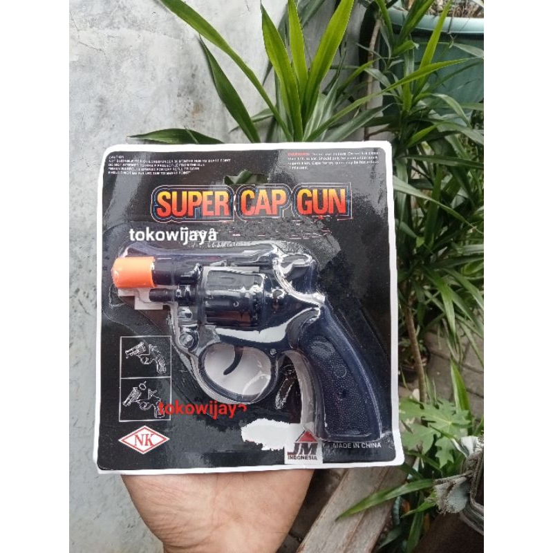 Mainan Pistolan Super Cap Gun Dari Plastik Kemasan Pres