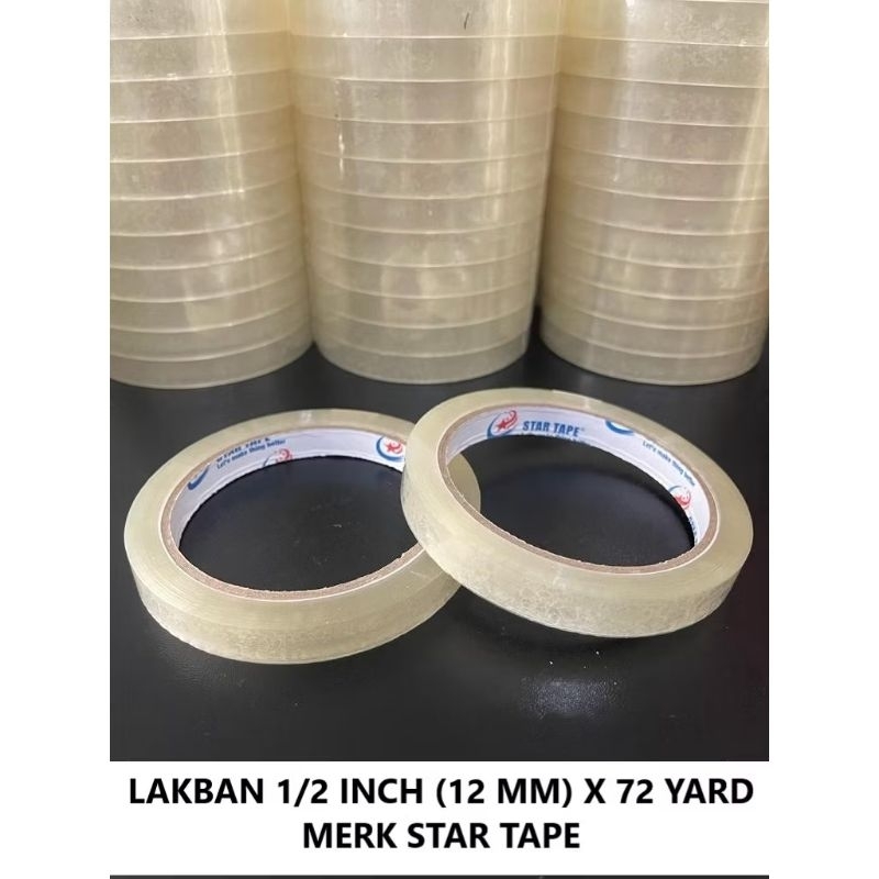 

lakban 1/2 inch x 72 yard/solasi/isolasi 12mm/isolatip/selotip