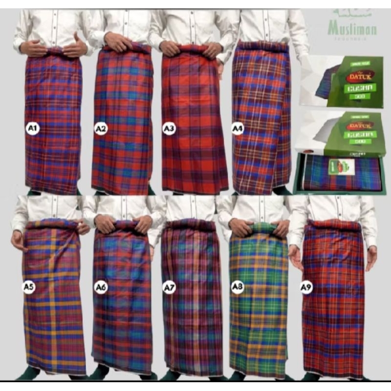 sarung atlas mutif kotak kotak