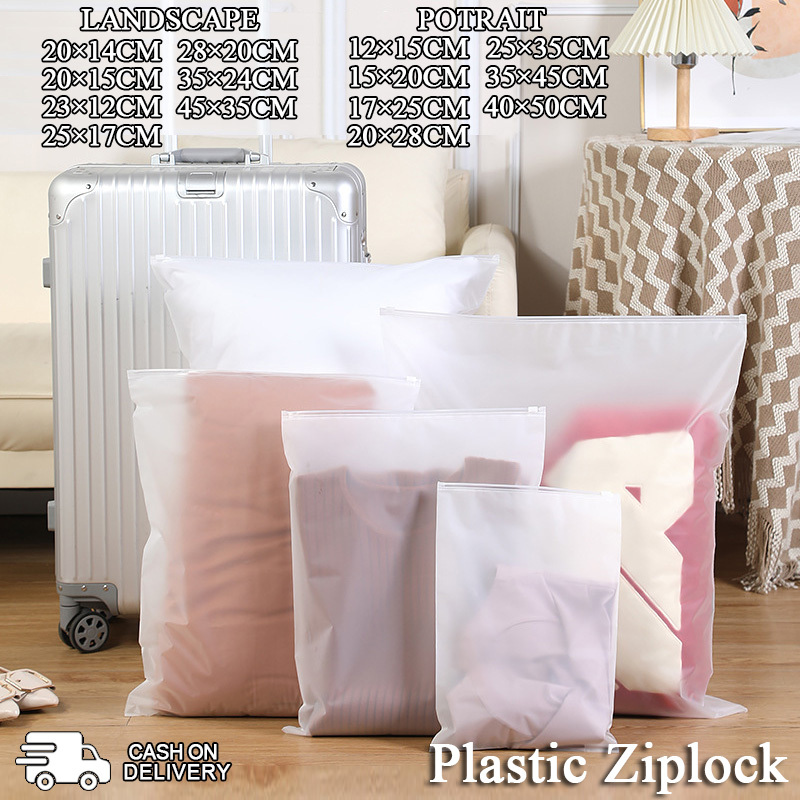 Zipper bag Plastik Zip serbaguna Plastik Multifungsi Travel bag zip pouch zipper Zipper Lock Zipper 