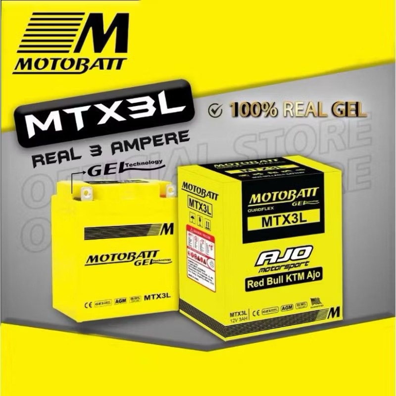 BATRAI MOTOBATT MTX3L 12V 3.0 Ah ORIGINAL