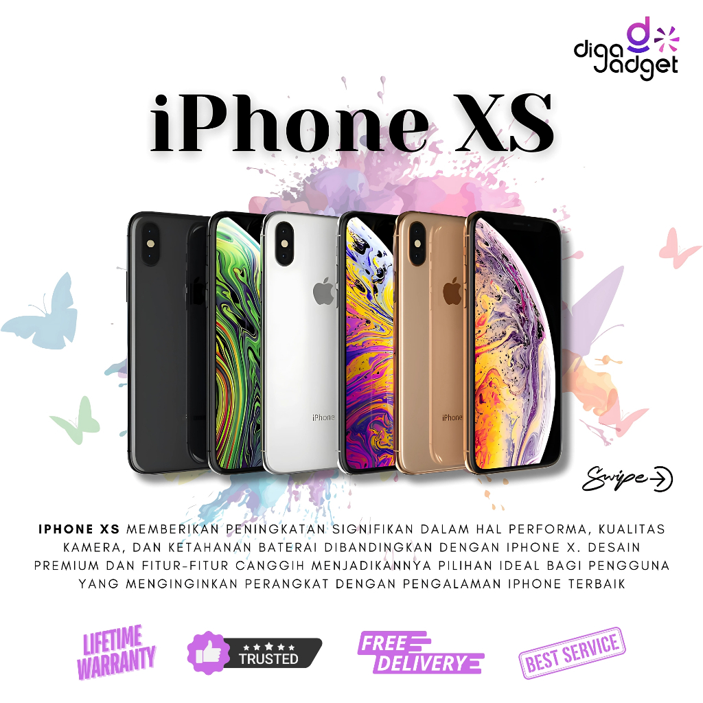 iPhone Xs 64Gb | 256Gb Fullset Resmi Original Apple