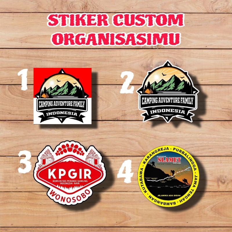 

COD✨ CUSTOM STIKER DESAIN LOGO -STIKER - BAHAN VINYL + LAMINASI
