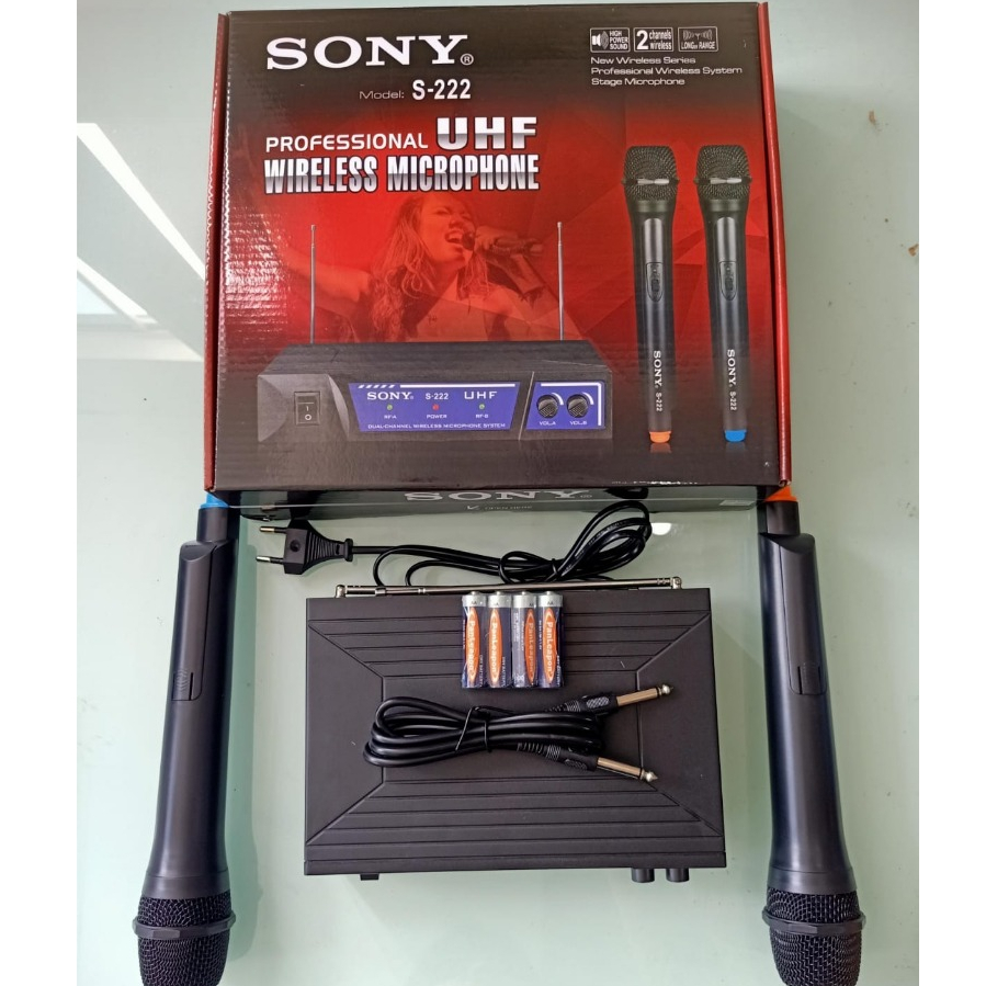 Microphone SONY S-222 / Wireless Microphone UHF Wireless SONY S-222 / Mic Genggam SONY S-222