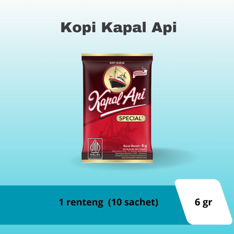 

Kopi kapal api 1 renteng isi 10 sachet promo grosir 6g