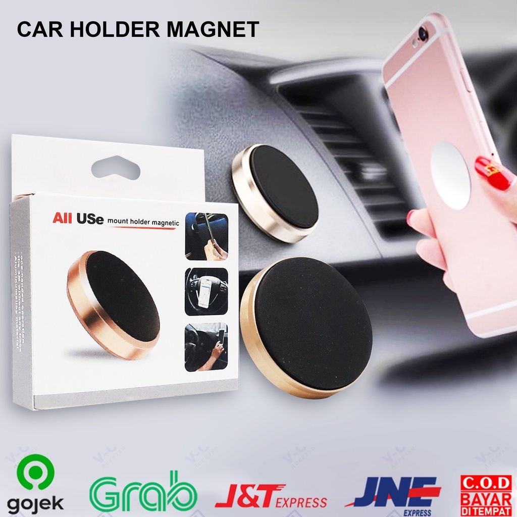 HOLDER HP MAGNET [ BULAT KECIL ] / CAR HOLDER MAGNETIC DUDUKAN HP MAGNET HOLDER MOBIL