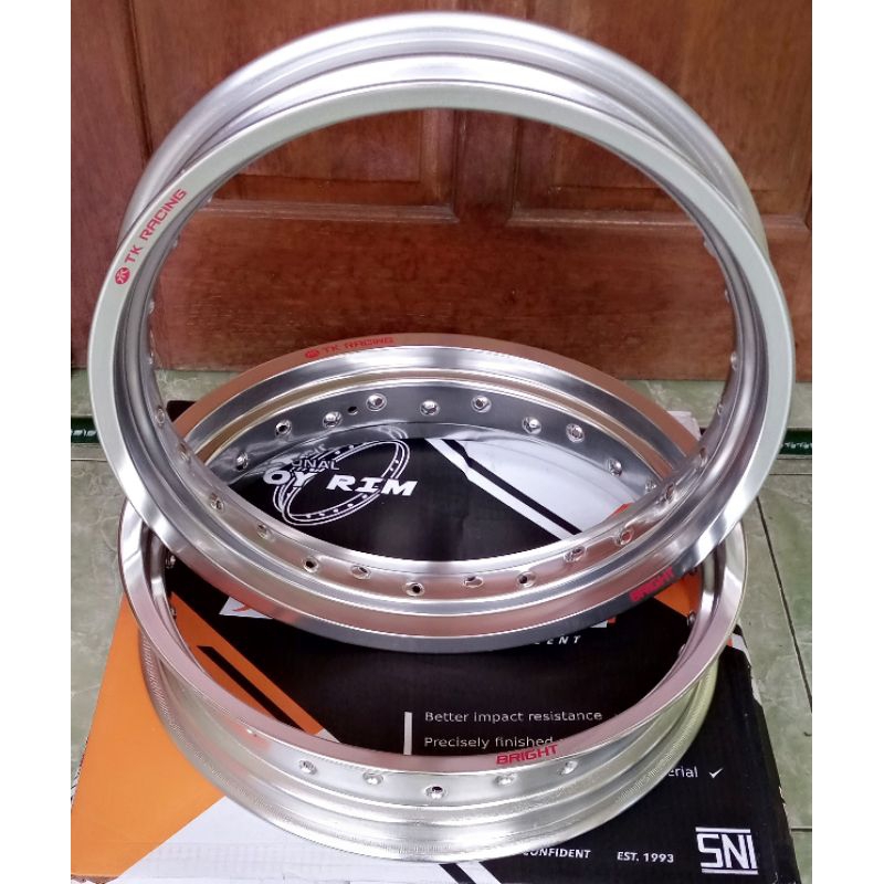 velg rim TK Japan atau velg TK Racing ukuran 300/350 ring 17  hole 28