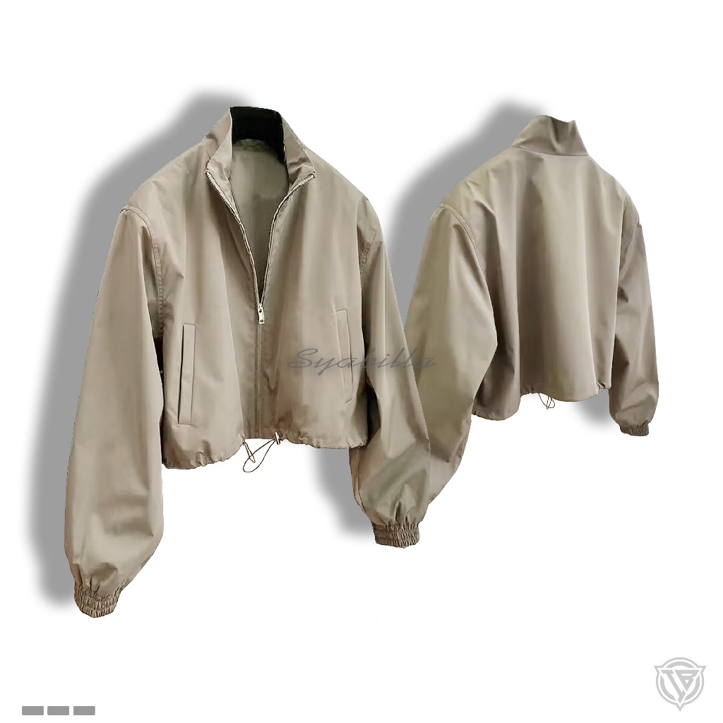 Jaket CropTop Fashionable. Jaket Crop Wanita. Jaket CropTop Oversized. Jaket Crop Wanita Korea Style