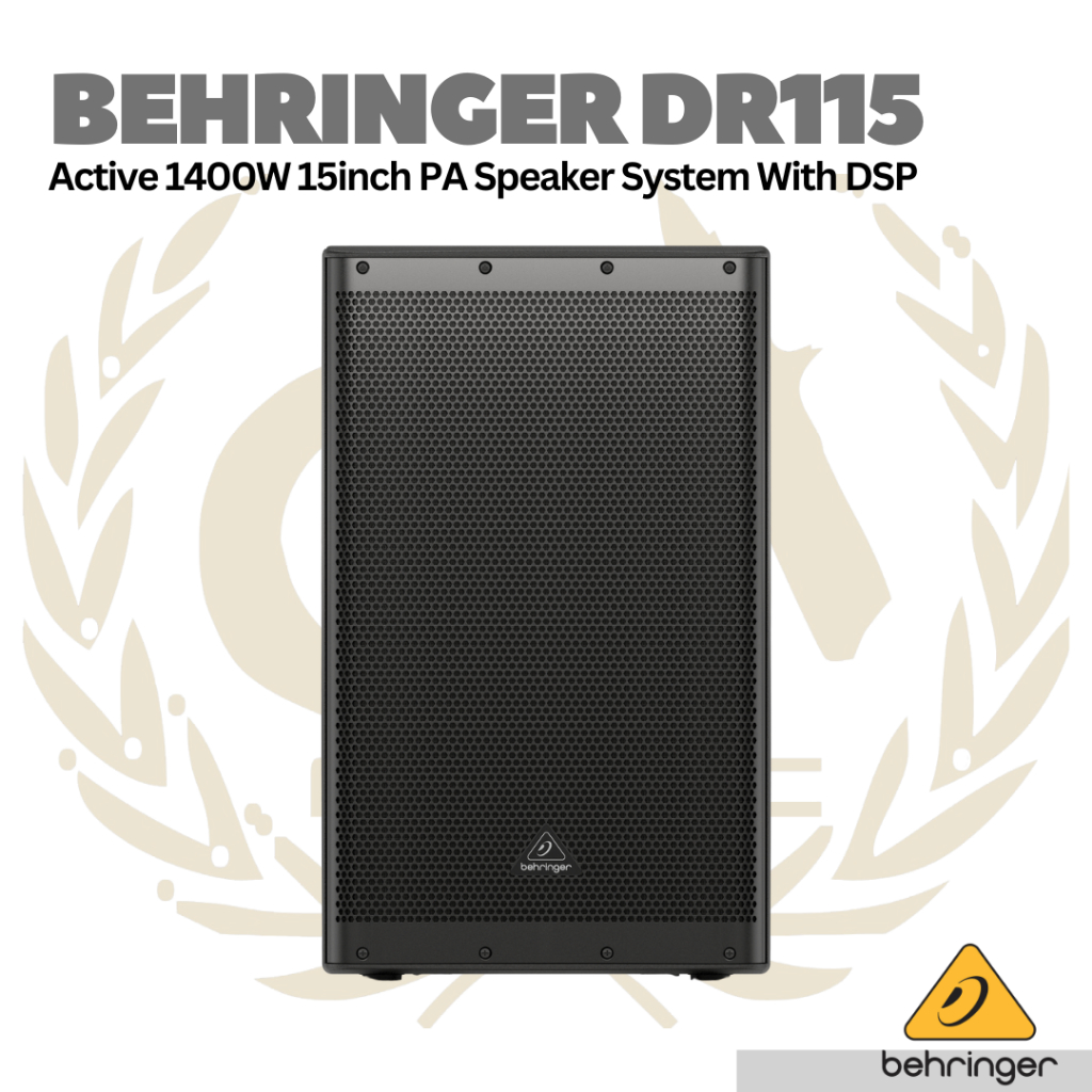 Behringer DR115 Active 1400w 15inch Speaker With DSP - Spiker Aktif
