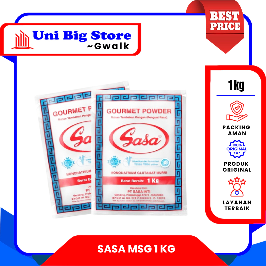 

SASA MSG MICIN PENYEDAP RASA KEMASAN - 1 kg