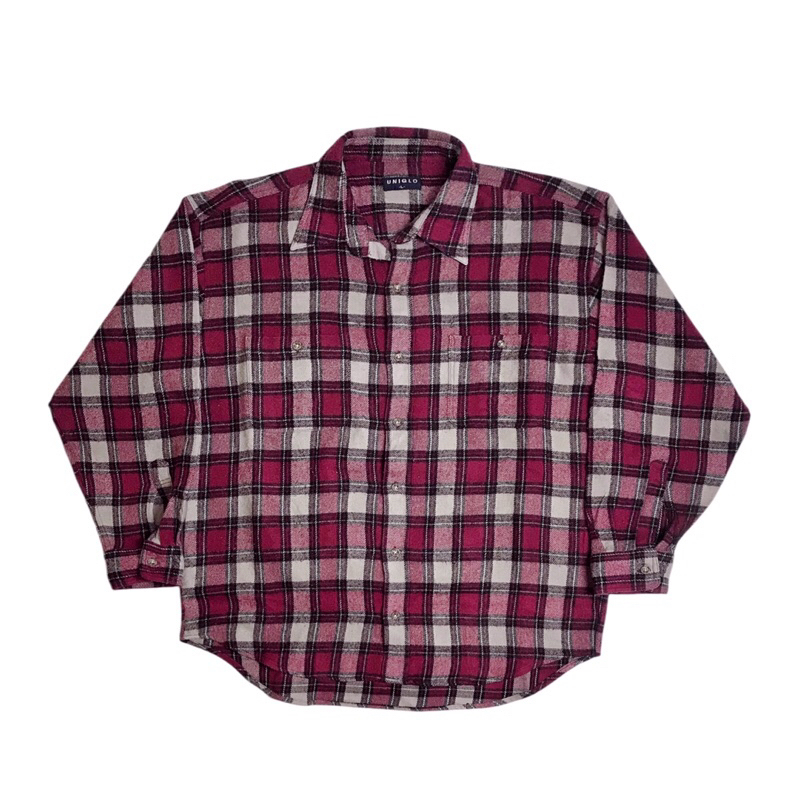 Uniqlo Vintage Plaid Wool Flannel