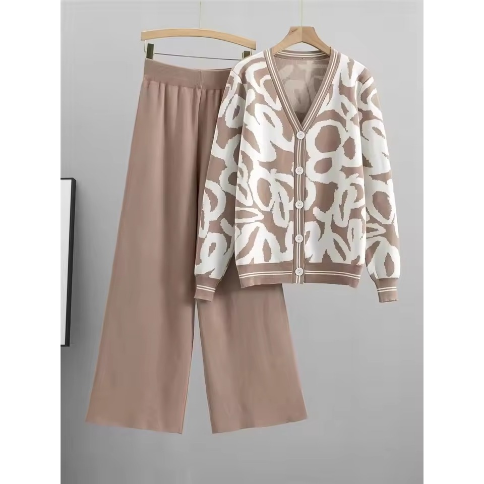 Tokomilkan - Setelan Rajut Wanita Premium Koanna | Set Celana Cardigan Premium Terbaru