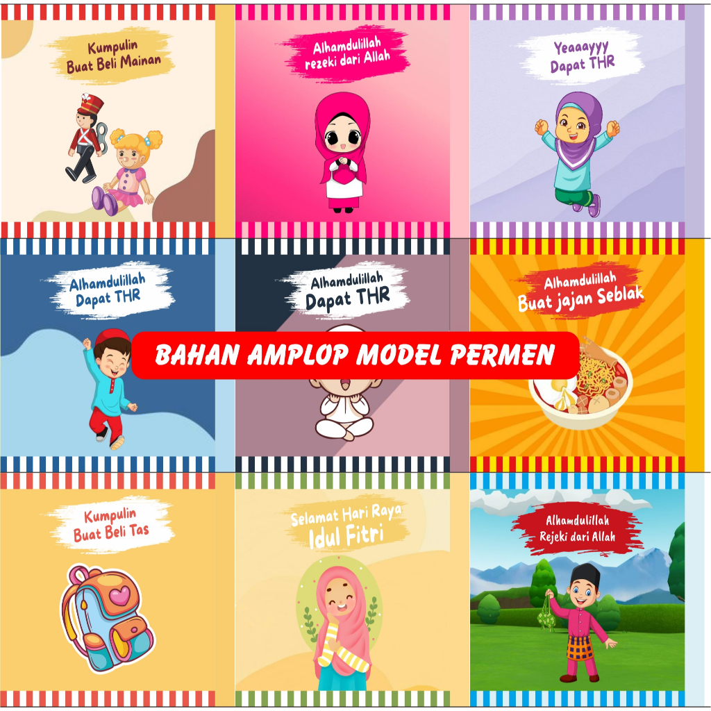 

Bahan Amplop Model Permen / Bahan Amplop Lebaran / Bahan Amplop Permen