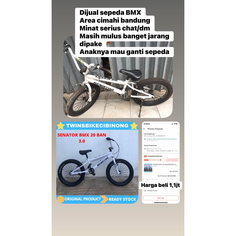 (second) sepeda BMX big wheel