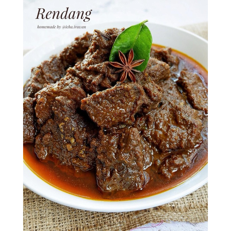 

RENDANG DAGING SAPI 1/2 KG - 100% SANTAN ASLI