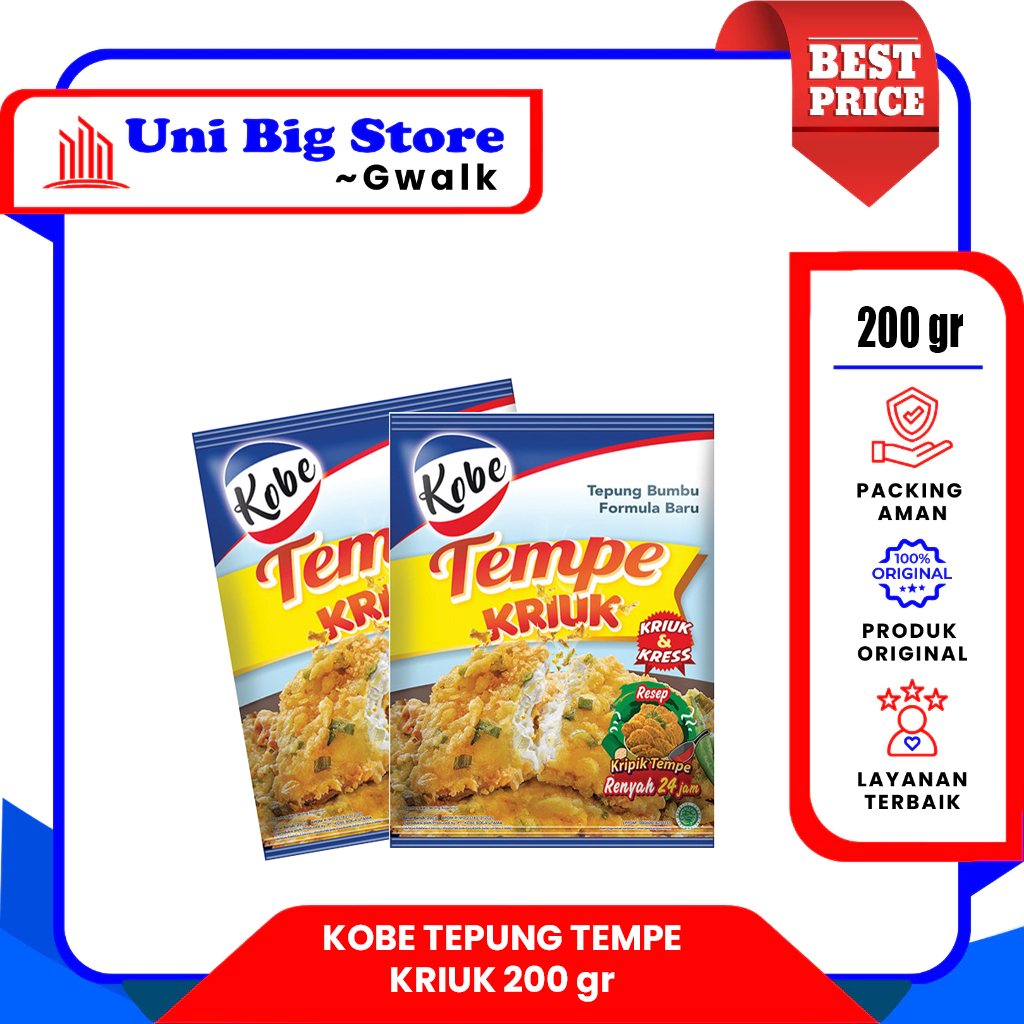 

KOBE TEPUNG BUMBU TEMPE GORENG KRIUK - 200 gr